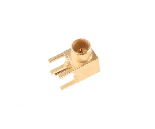 63-7463-60 Radiall Right Angle Through Hole MCX Connector jack, 75Ω Impedance, Solder Termination, 0 → 6GHz R213665000W
