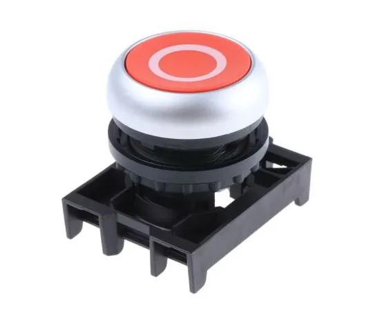 63-7526-49 Eaton M22 Series, Red Push Button Head, Momentary, 22mm Cutout 78635773 & M22-D-R-X0+M22-A