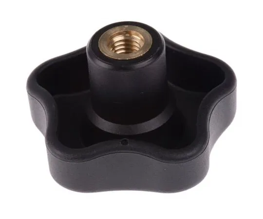 63-7471-04 Elesa Black Polymer Knob 70013, M10 x 26 70013