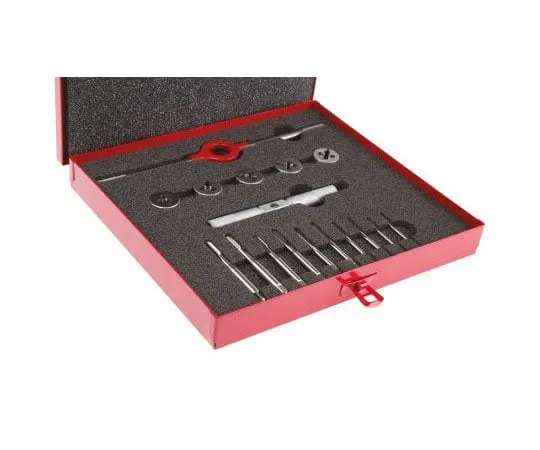 63-7433-44 Dormer 12 Piece HSS M2 → M6 Thread Tap & Die Set L120 8M