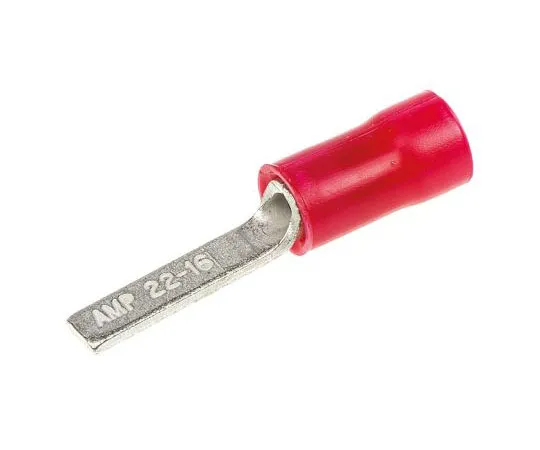 63-7462-17 TE Connectivity PLASTI-GRIP Series Insulated Crimp Blade Terminal 13mm Blade Length, 0.26mm² to 1.65mm², 22AWG to 131443