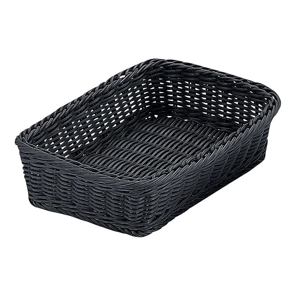 62-6403-28 PP Square Basket Black 27 Type RE-334-BK
