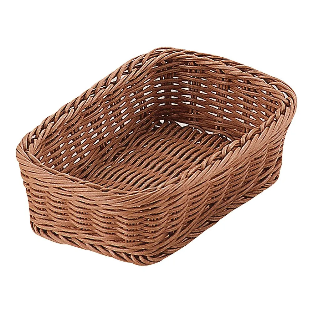 62-6403-19 PP Square Basket Brown 18 Type RE-304-BR