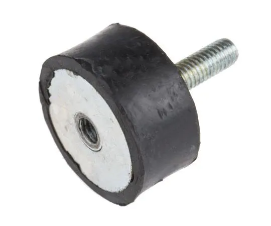 63-7392-41 RS PRO 15mm Shock Mount M6 30mm Diameter 79.53kg Compression Load, Male to Female Natural Rubber 171-2599
