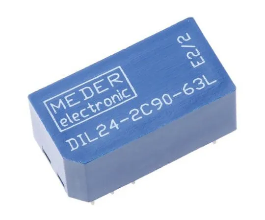 63-7502-03 DPDT Reed Relay, 250 mA, 24V dc DIL24-2C90-63L