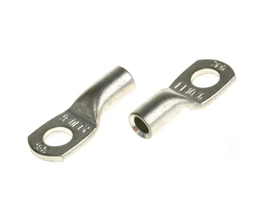 63-7525-52 Klauke Uninsulated Crimp Ring Terminal, M6 Stud Size, 10mm² to 10mm² Wire Size 2R6
