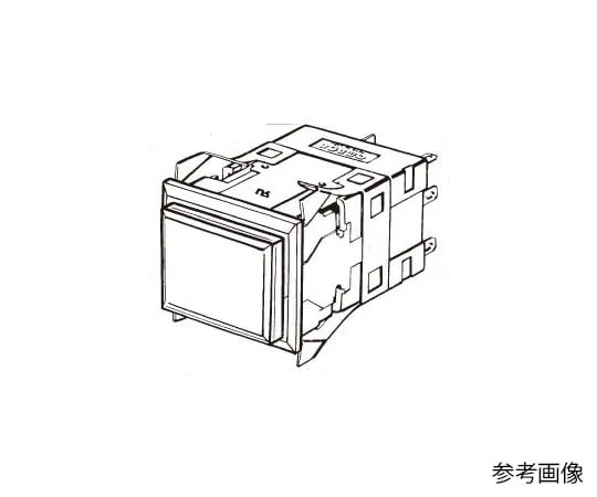62-4841-28 Illuminated push-button switch (LED) (square body type) (Rectangle) A3P A3PJ-90E11-12EW