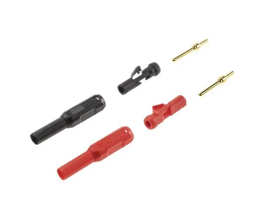 63-7529-93 Black, Red Male Banana Plug Solder 65.3314-21