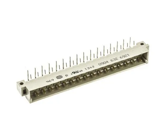 63-7416-19 Harting 32 Way 5.08mm Pitch, Type D Class C2, 2 Row, Right Angle DIN 41612 Connector, Plug 9046326921