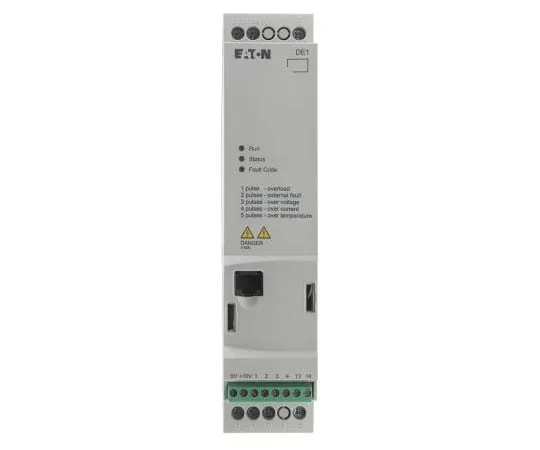 63-7388-73 Eaton Variable Speed Starter, 1-Phase In, 60Hz Out 1.5 kW, 230 V ac, 7 A DE11, IP20 180660 & DE11-127D0NN-N20N
