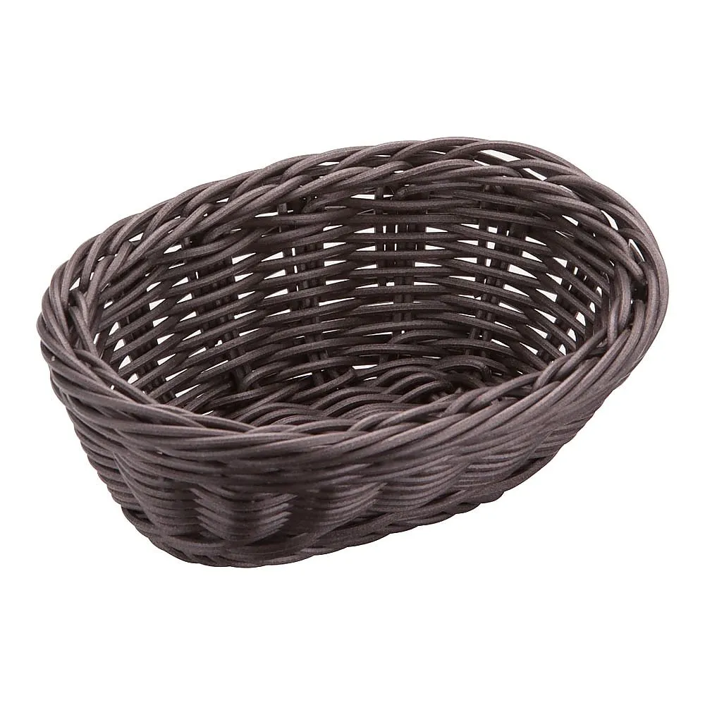 62-6582-02 Resin basket small type dark brown tea 91-066C