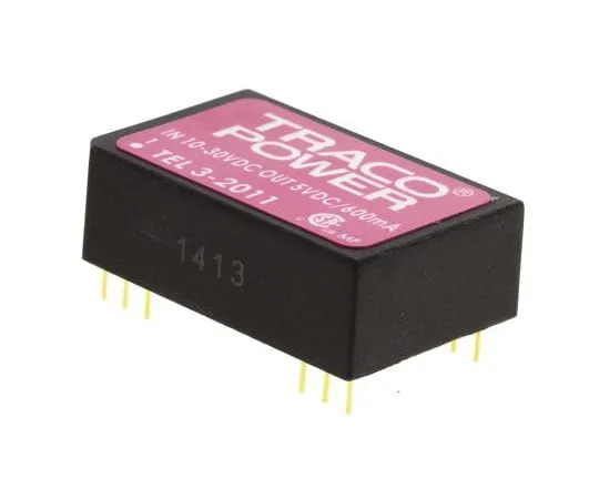 63-7540-92 TRACOPOWER TEL 3 3W Isolated DC-DC Converter Through Hole, Voltage in 10 → 30 V dc, Voltage out 5V dc TEL 3-2011