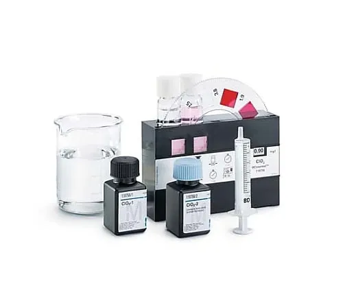 61-0315-85　［Discontinued］M Color Test(TM) Chlorine Dioxide Test Measurement Principle: Colorimetric Analysis (Using Color Disk) 0.5-0.9-1.4-1.9-3.8-7.5-13-19-28mg/L Clo2 Mcolortest(TM) 118756 300Tests　1.18756.0001