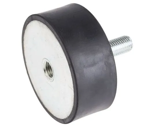 63-7392-55 RS PRO 40mm Shock Mount M16 100mm Diameter 499.51kg Compression Load, Male to Female Natural Rubber 171-2614