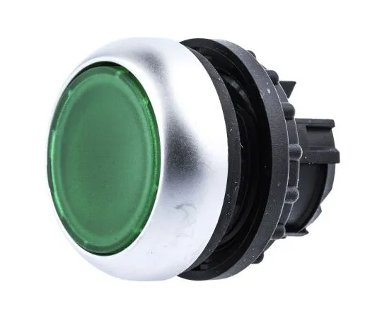 63-7548-85 Eaton M22 Series, Green Push Button Head, Maintained, 22mm Cutout 78635808 & M22-DRL-G+M22-A