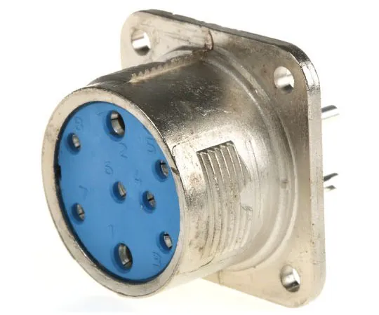 63-7490-81 Jaeger 8 Way Panel Mount MIL Spec Circular Connector Receptacle, Socket Contacts, MIL-DTL-5015 5366 080 06