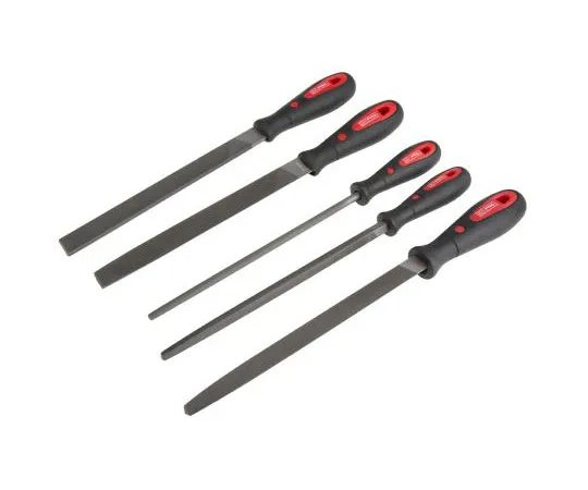 63-7383-32 RS Pro 200mm, 5 piece Bastard Engineers File Set With Soft-Grip Handle 161-1464