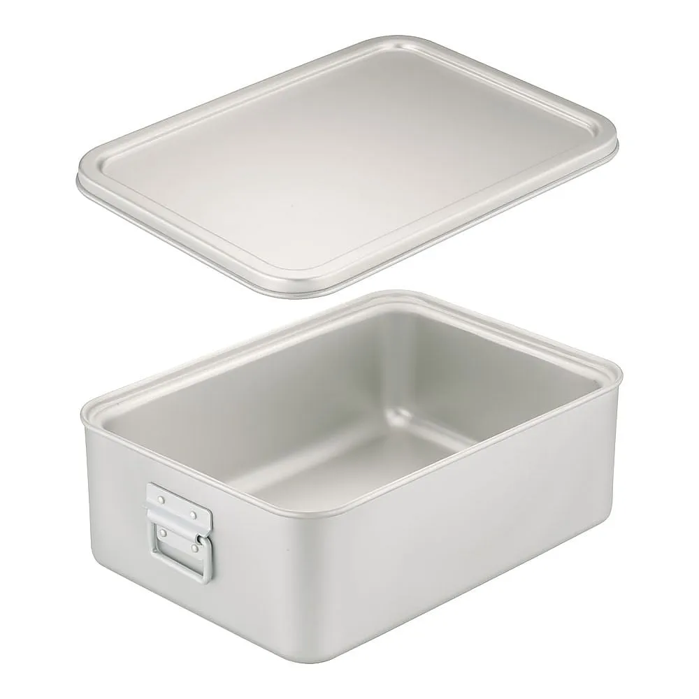 62-6375-95 Alumite Square Double Rice Can (With Lid) 264-A