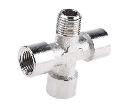 63-7510-90 Legris Pneumatic Cross Threaded Adapter R 1/4 Male, G 1/4 Female Male 0909 00 13