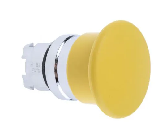 63-7498-71 Schneider Electric Harmony XB4 Series, Yellow Push Button Head, Spring Return, 22mm Cutout ZB4BC5