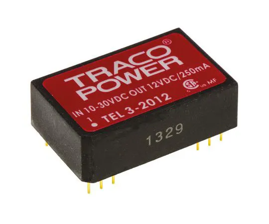 63-7540-94 TRACOPOWER TEL 3 3W Isolated DC-DC Converter Through Hole, Voltage in 10 → 30 V dc, Voltage out 12V dc TEL 3-2012