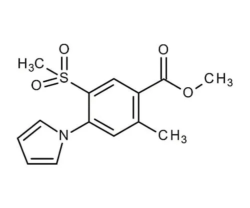 61-0350-38　［Discontinued］Methyl-2-Methyl-5-Methylsulfonyl-4-(1-Pyrrolyl)Benzoic Acid for Synthesis 814899 5G　8.14899.0005