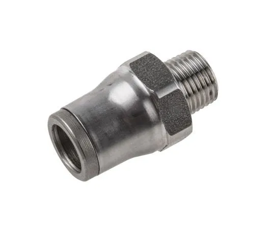 63-7433-99 Legris Pneumatic Straight Threaded-to-Tube Adapter, R 1/8 Male, Push In 8 mm 3805 08 10