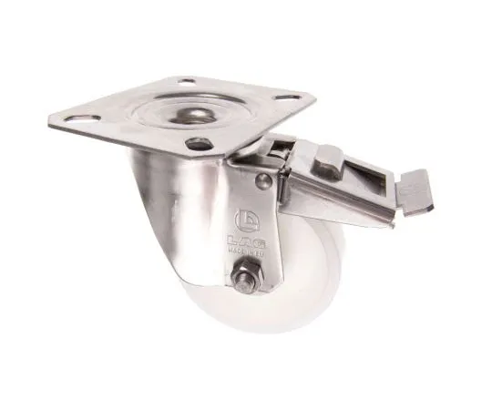 63-7434-80 LAG Braked Swivel Swivel Castor, 150kg Load Capacity, 80mm Wheel Diameter 17127 FR