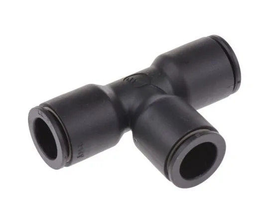 63-7491-99 Legris 3104 Pneumatic Tee Tube-to-Tube Adapter, Push In 12 mm x Push In 12 mm x Push In 12 mm 3104 12 00