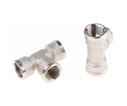 63-7510-86 Legris Hydraulic Tee Threaded Adapter 0915 00 21, Connector A G 1/2 Female Connector B G 1/2 Female 0915 00 21