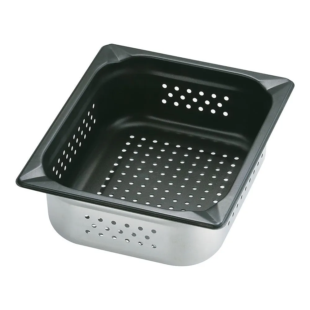 62-6361-13 KINGO Non-stick Hole Hotel Pan 1/2 x 100 12100PFS
