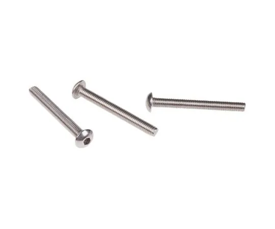 63-7481-91 RS PRO M5 x 40mm Hex Socket Button Screw Plain Stainless Steel 304-4766