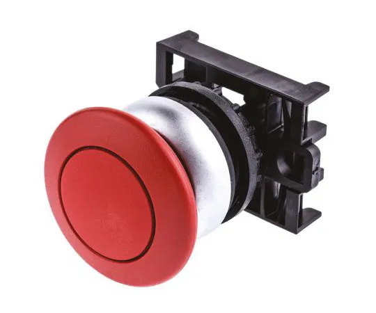 63-7526-73 Eaton M22 Series, Red Push Button Head, Maintained, 22mm Cutout 78635843 & M22-DRP-R+M22-A