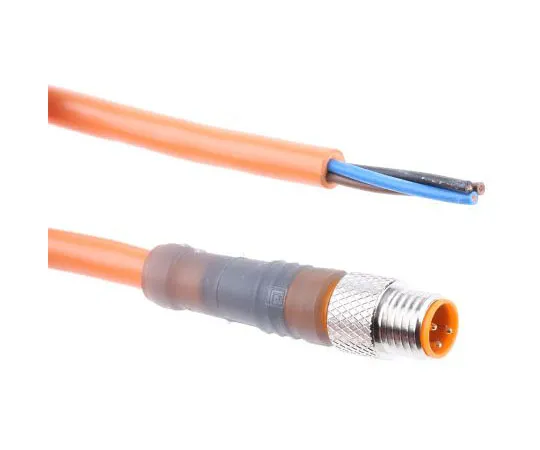 63-7513-20 Belden Straight M8 to Unterminated Cable assembly, 3 Core 2m Cable RSMV 3-06/2M