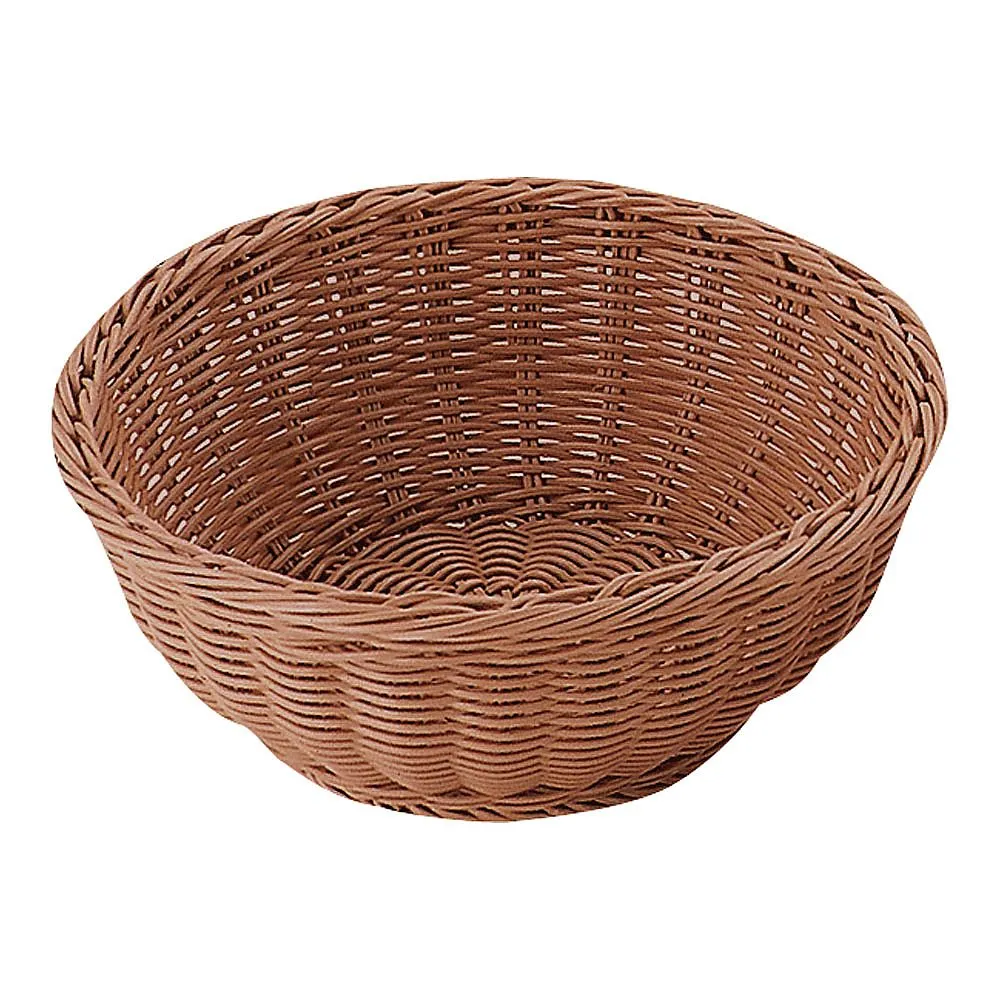 62-6403-56 PP Round Basket Brown 21 Type RO-206-BR