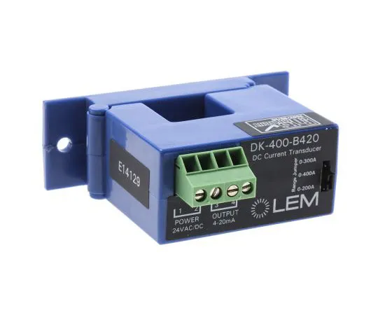 63-7548-38 LEM DK Series Current Sensor, 400A nominal current, 4 → 20mA output current DK 400 B420