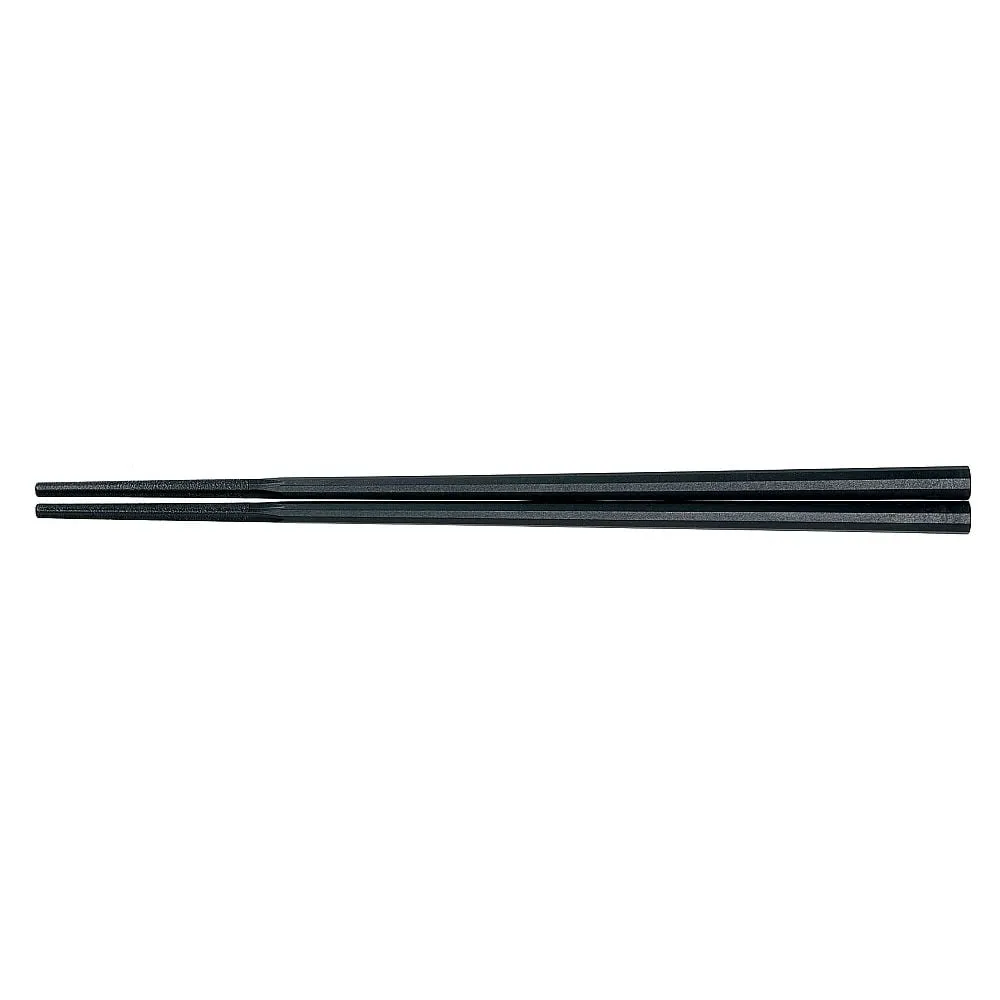 62-6727-65 10 Square Gurumen Chopsticks 19 cm Black GM-4001