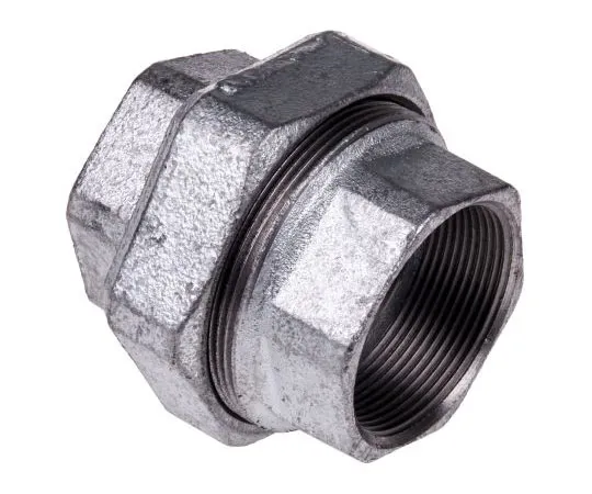 63-7491-40 Georg Fischer Malleable Iron Fitting Taper Seat Union, 2 in BSPP Female (Connection 1), 2 in BSPP Female (Connection 2) 770340209