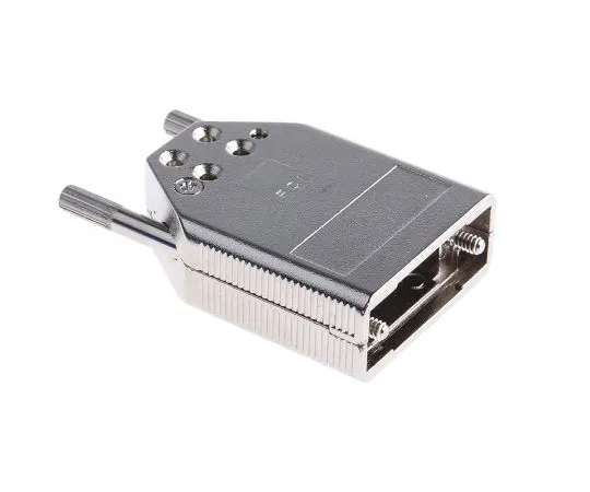 63-7382-20 Amphenol FCI 8655MH Series Die Cast Zinc D-sub Connector Backshell, 9 Way, Strain Relief 8655MH0911LF
