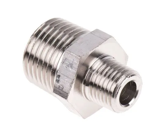 63-7510-54 Legris LF3000 20 bar Brass Pneumatic Straight Threaded Adapter, R 1/4 Male Male 0900 13 21