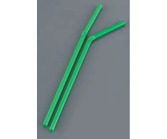 62-6538-77 Flexible Straw Naked (500 Pieces) Green LF-621