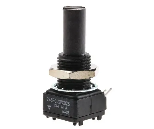 63-7356-04 Vishay 1 Gang Rotary Conductive Plastic Potentiometer with a 6.35 mm Dia. Shaft, 100kΩ, ±20%, 0.5W, Linear 248FGJS0XB25104MA