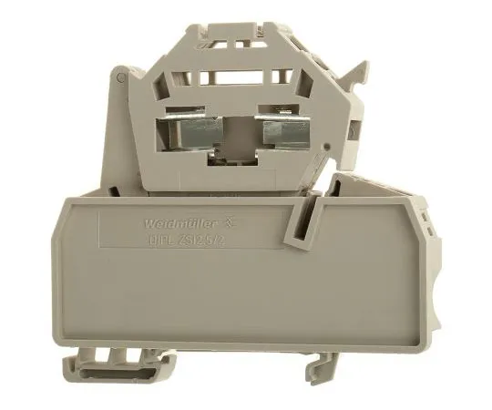 63-7434-46 Weidmuller, Beige, ZSI Series, 12A Single F***d DIN Rail Terminal 1616460000
