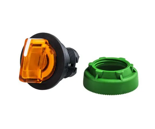 63-7389-87 Schneider Electric Harmony XB5 3 Position Selector Switch Head Standard Handle Orange Spring Return to Centre ZB5FK1553