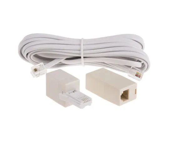 63-7494-57 RS PRO White 5m Telephone Extension Cable Male BT 331-7698
