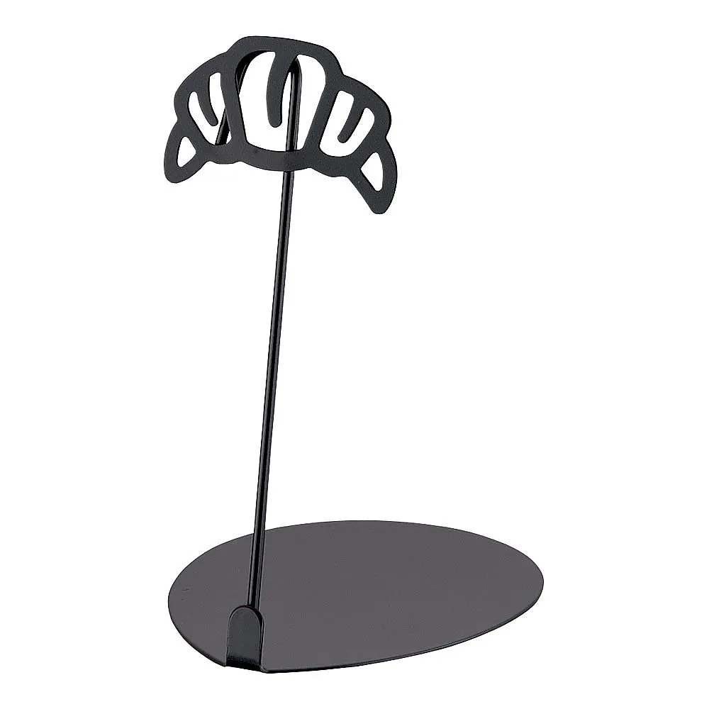 62-6583-13 Bakery's POP Stand Croissant 10 cm Black