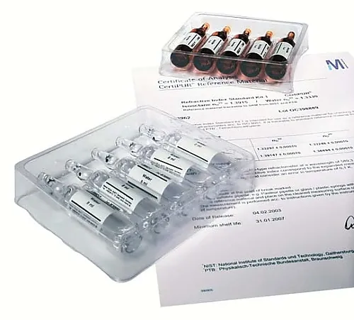 61-0305-37　［Discontinued］Refractive Index Standard Kit 3 1-Methylnaphthalene/Water Traceable for SRM Of NIST And PTB N (20°C)=1,6160 Certipur(R) 108963 1ST　1.08963.0001