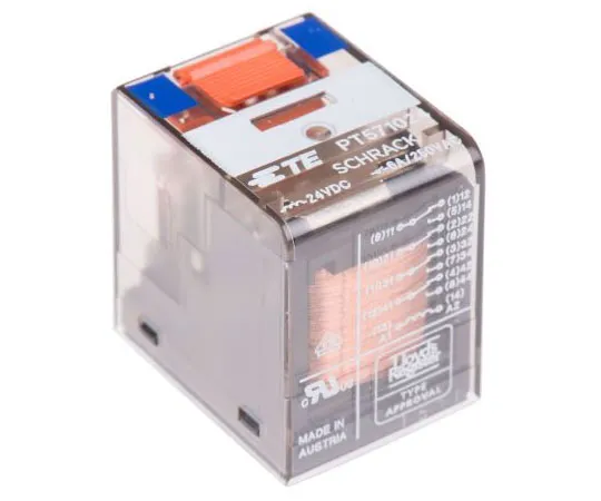 63-7495-47 TE ConnectivityPT 4PDT Non-Latching Relay PCB Mount, 24V dc Coil, 6A PT571024 9-1419111-3