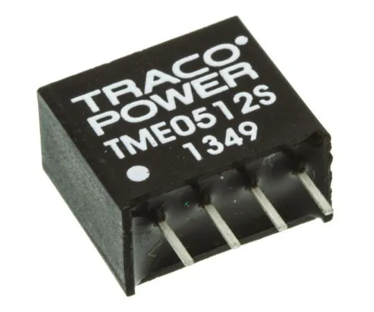 63-7413-64 TRACOPOWER TME 1W Isolated DC-DC Converter Through Hole, Voltage in 4.5 → 5.5 V dc, Voltage out 12V dc TME 0512S