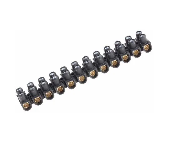 63-7463-04 Legrand 0 342 15 Terminal Strip, Straight, 12way, 2 Row, 57A, 400 V, length 135.1mm, Black 0 342 15
